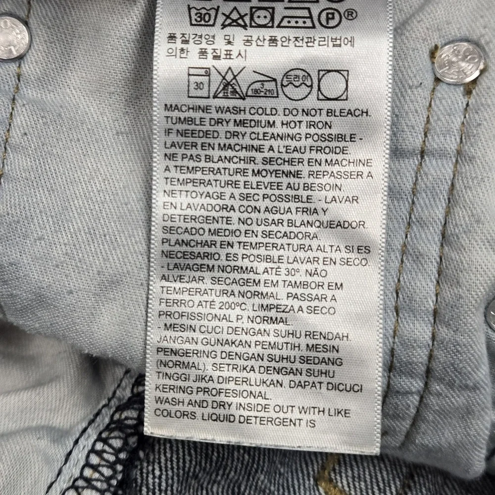 Levi's 527 Men Jeans 34X30 Blue Denim Bootcut Slim 28